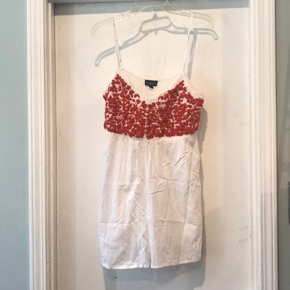 Topshop embroidered romper